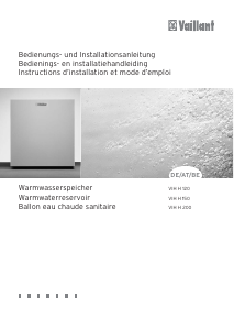 Bedienungsanleitung Vaillant VIH H 120 Warmwasserspeicher