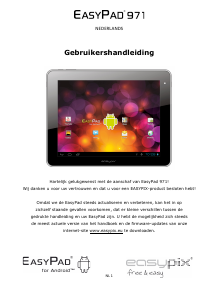 Bedienungsanleitung Easypix EasyPad 971 Tablet