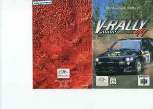 Handleiding Nintendo N64 V-Rally Edition 99
