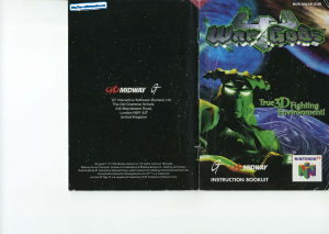 Manual Nintendo N64 War Gods