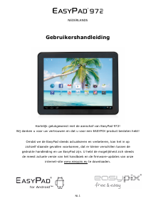 Handleiding Easypix EasyPad 972 Tablet