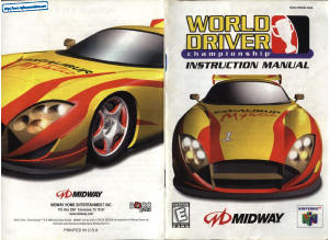 Manual Nintendo N64 World Driver Championship