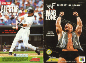 Manual Nintendo N64 WWF War Zone
