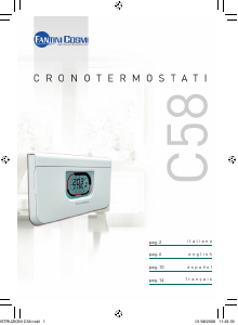 Mode d’emploi Fantini Cosmi C58 IntelliTherm Thermostat