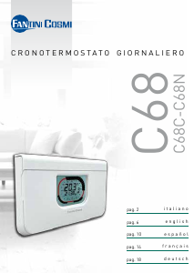 Mode d’emploi Fantini Cosmi C68 IntelliTherm Thermostat