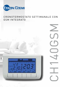 Manuale Fantini Cosmi CH140 GSM IntelliComfort Termostato