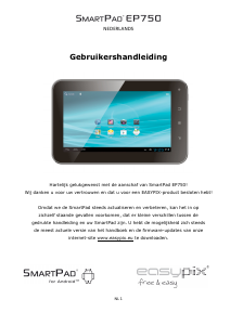 Handleiding Easypix SmartPad EP750 Tablet