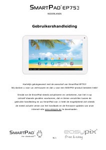 Handleiding Easypix SmartPad EP753 Tablet