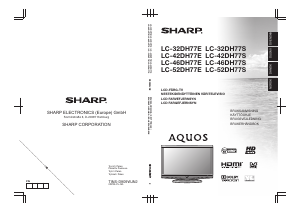 Bruksanvisning Sharp LC-32DH77S LCD TV