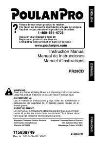 Mode d’emploi Poulan PR28CD Coupe-herbe