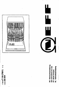 Manual Neff S5456X0 Dishwasher