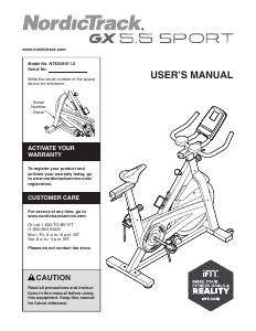 Handleiding NordicTrack GX 5.5 Sport Hometrainer