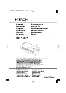 Käyttöohje Hitachi UC 14YFA Akkulaturi