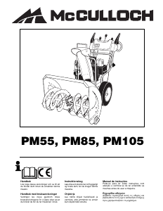 Bruksanvisning McCulloch PM55 Snöslunga