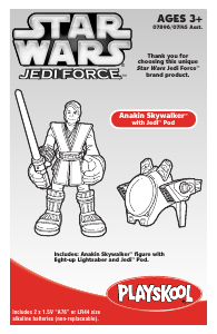 Manual Hasbro Star Wars Anakin Skywalker with Jedi Pod