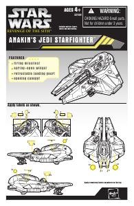 Handleiding Hasbro Star Wars Anakins Jedi Starfighter