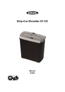 Manual ednet S7-CD Paper Shredder