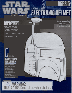 Handleiding Hasbro Star Wars Boba Fett Electronic Helmet