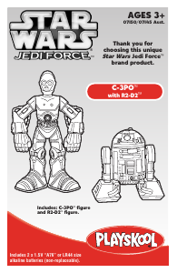 Handleiding Hasbro Star Wars C3PO with R2-D2 Jedi Force