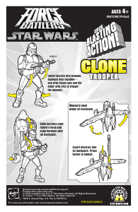 Handleiding Hasbro Star Wars Clone Trooper Quick Blasting Action