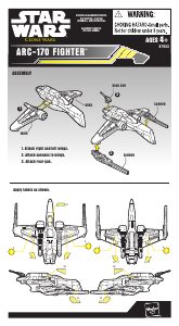 Manual Hasbro Star Wars Clone Wars ARC 170 Fighter