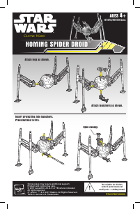 Handleiding Hasbro Star Wars Clone Wars Homing Spider Droid