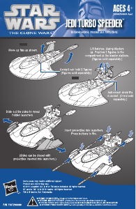 Handleiding Hasbro Star Wars Clone Wars Jedi Turbo Speeder