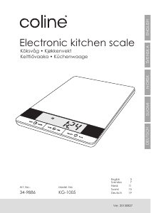 Manual Coline KG-1005 Kitchen Scale