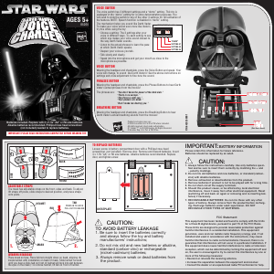Manual Hasbro Star Wars Darth Vader Voice Changer