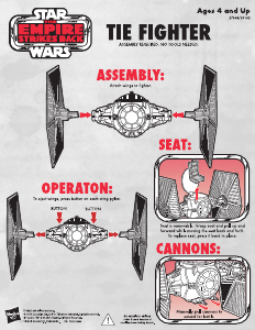 Manual Hasbro Star Wars Empire Strikes Back Tie Fighter