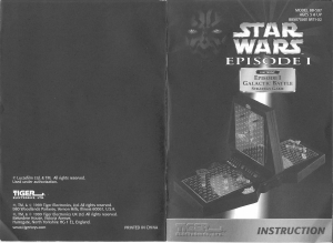 Manual Hasbro Star Wars Episode I Galactic Battle