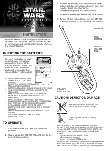 Handleiding Hasbro Star Wars Episode I Jedi Comlink Walkie Talkies