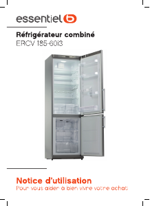 Mode d’emploi Essentiel B ERCV 185-60i3 Réfrigérateur combiné