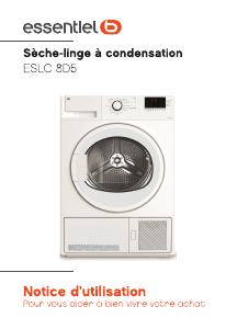 Mode d’emploi Essentiel B ESLC 8D5 Sèche-linge