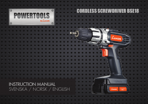 Manual Luxor BSE18 Drill-Driver