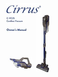 Manual Cirrus C-VC25 Vacuum Cleaner