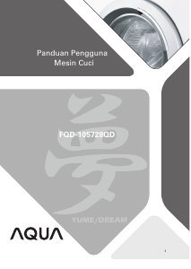 Panduan Aqua FQD-105728QD Mesin Cuci