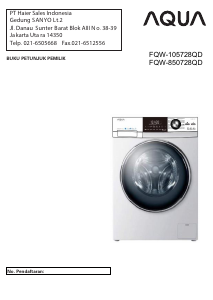 Panduan Aqua FQW-850728QD Mesin Cuci