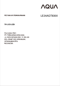 Panduan Aqua LE24AQT8300 Televisi LED