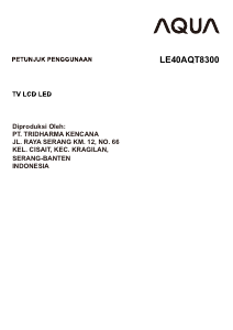 Panduan Aqua LE40AQT8300 Televisi LED
