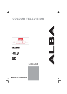 Handleiding Alba LCD26ADVD LCD televisie