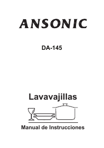 Manual de uso Ansonic DA 145 Lavavajillas