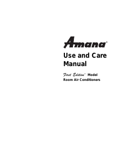 Manual Amana AC22082C2D Air Conditioner