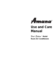 Manual Amana AE14010C2D Air Conditioner