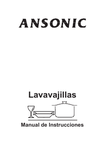 Manual de uso Ansonic DA 459 Lavavajillas