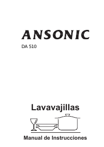 Manual de uso Ansonic DA 510 Lavavajillas