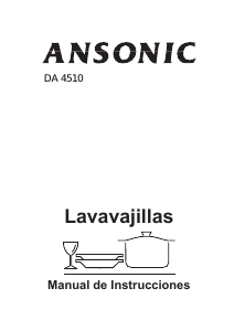 Manual de uso Ansonic DA 4510 Lavavajillas