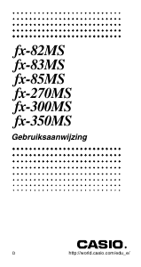 Handleiding Casio FX-83MS Rekenmachine