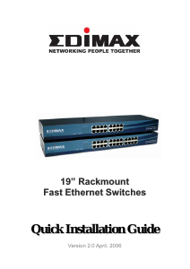 Kullanım kılavuzu Edimax ES-3124RL Elektrik düğmesi
