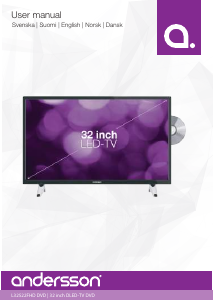Bruksanvisning Andersson L32522FHD DVD LED TV